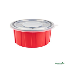 Wholesale Restaurantware Round Clear Plastic Lid - Fits 42 and 58 Oz to Go Box - 7.3" X 7.3" X 0.4"- Bulk