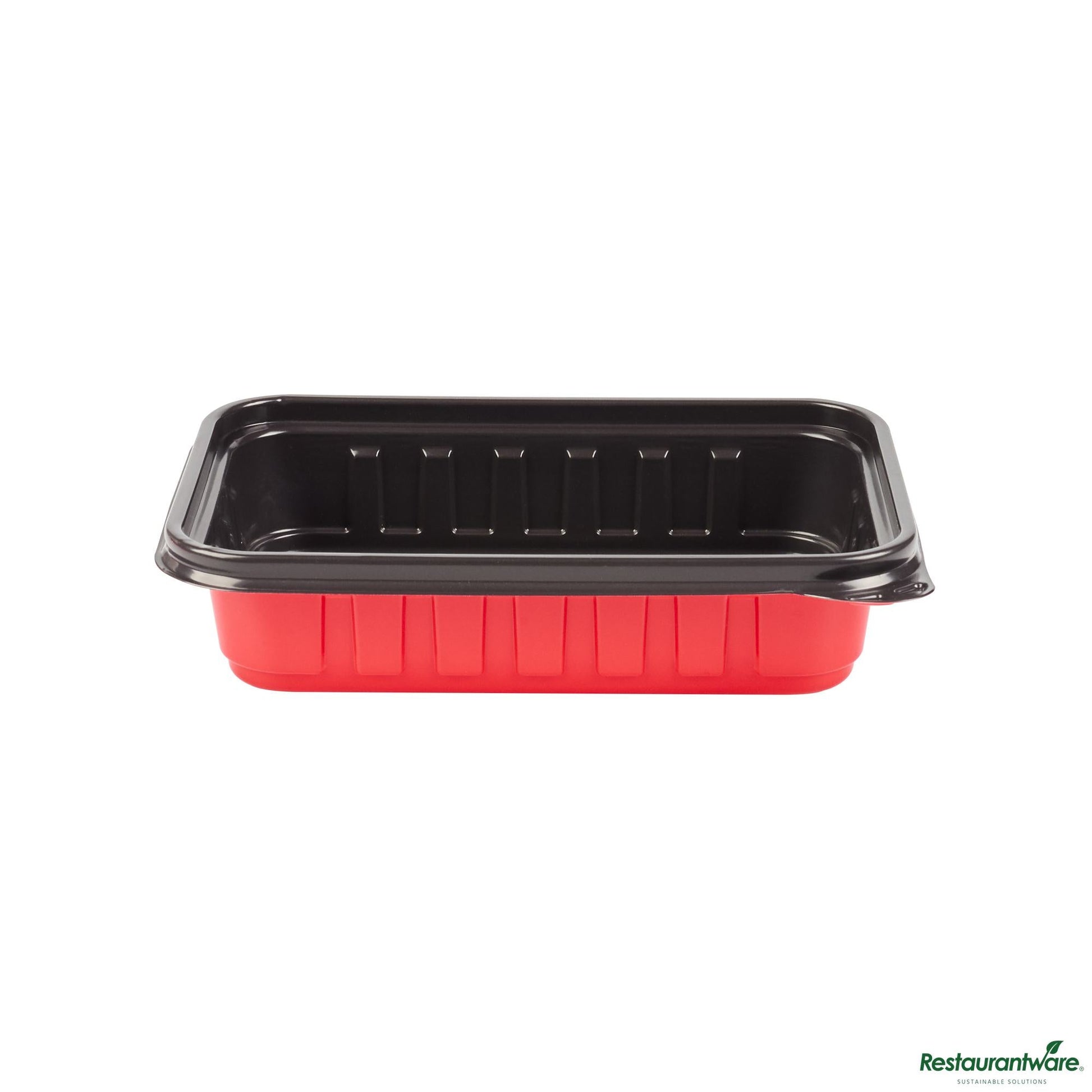 Wholesale Restaurantware 16 Oz Rectangle Red Plastic to Go Box - Microwave-Safe - 7.2" X 4.8" X 1.6"- Bulk