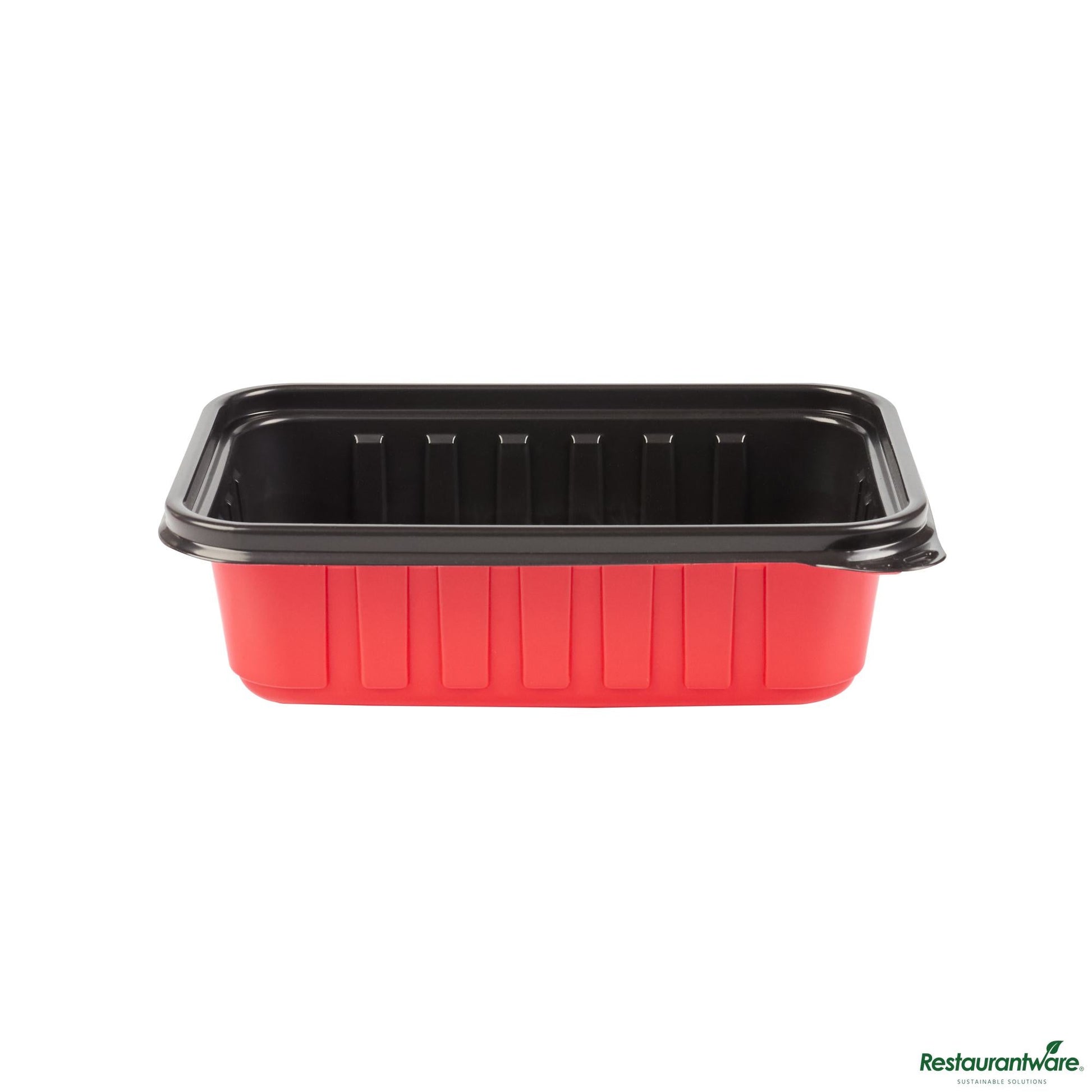 Wholesale Restaurantware 22 Oz Rectangle Red Plastic to Go Box - Microwave-Safe - 7.2" X 4.8" X 2"- Bulk