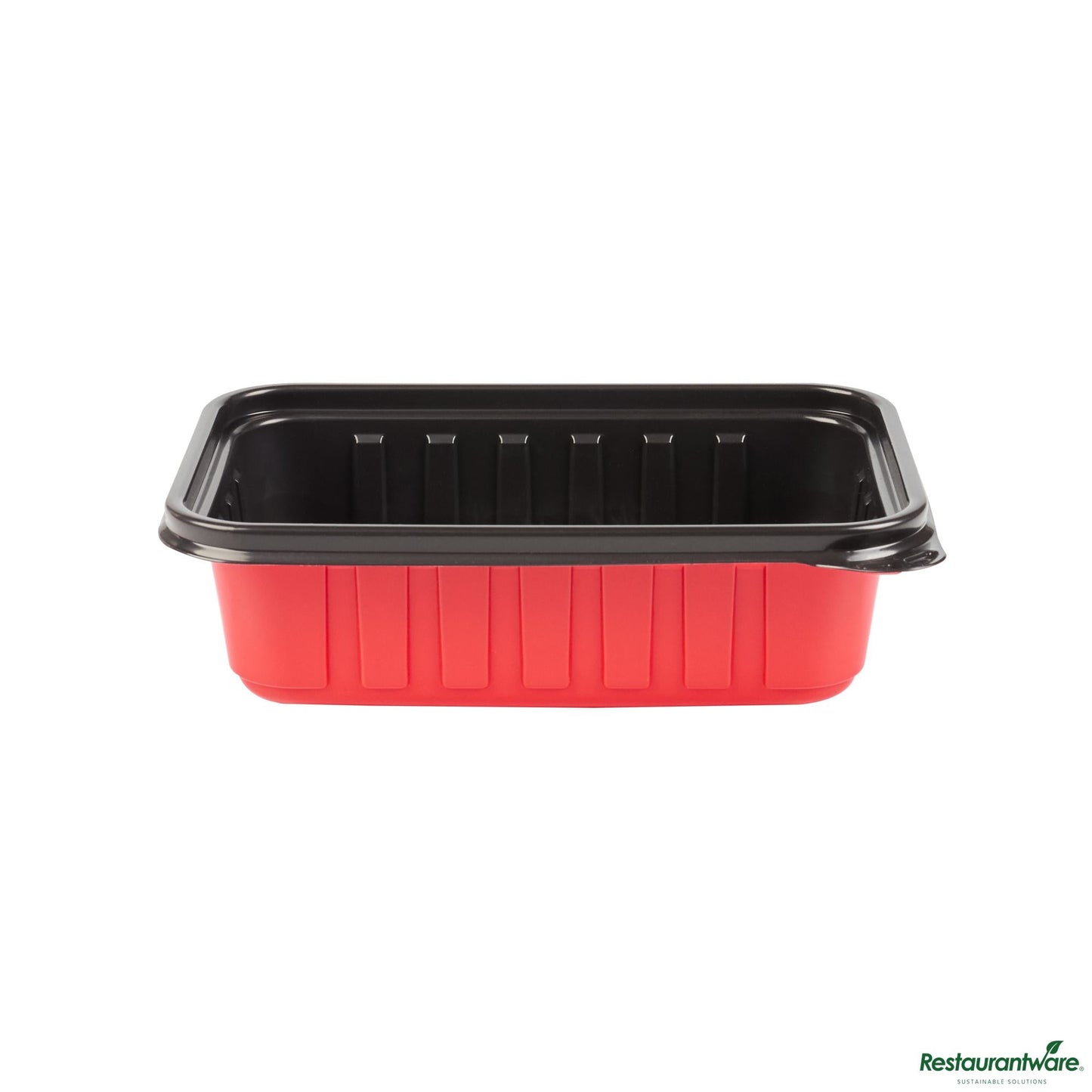 Wholesale Restaurantware 22 Oz Rectangle Red Plastic to Go Box - Microwave-Safe - 7.2" X 4.8" X 2"- Bulk