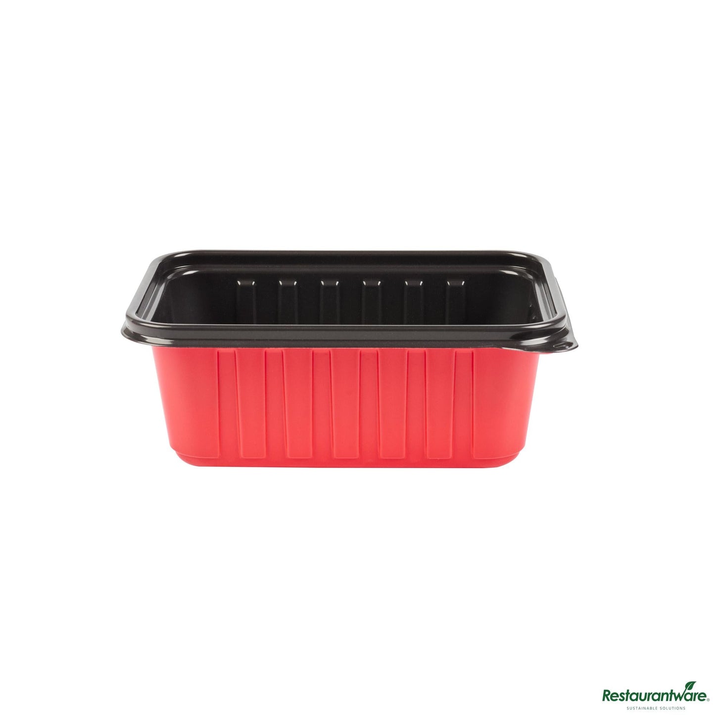 Wholesale Restaurantware 30 Oz Rectangle Red Plastic to Go Box - Microwave-Safe - 7.2" X 4.8" X 2.6"- Bulk