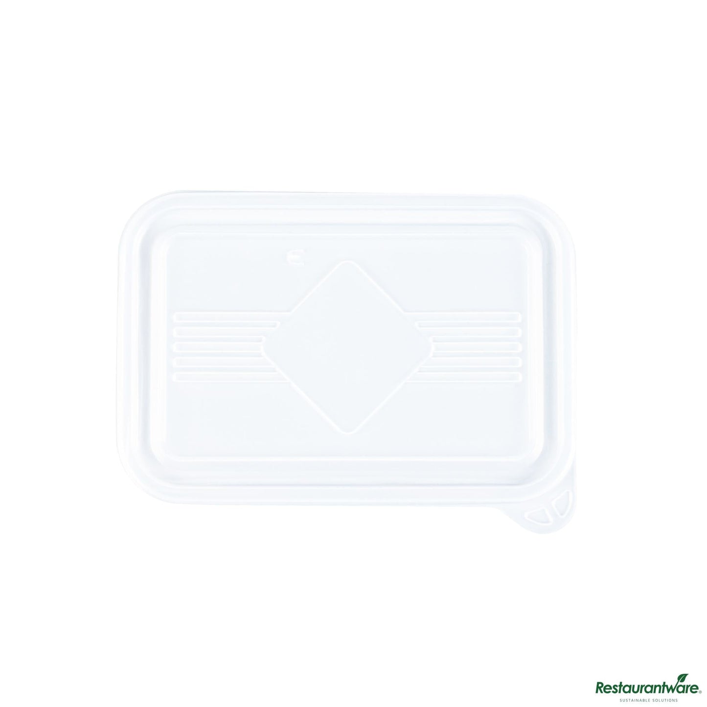 Wholesale Restaurantware Rectangle Clear Plastic Lid - Fits 16, 22, 30 Oz to Go Bo - 7.2" X 4.8" X 0.4"- Bulk