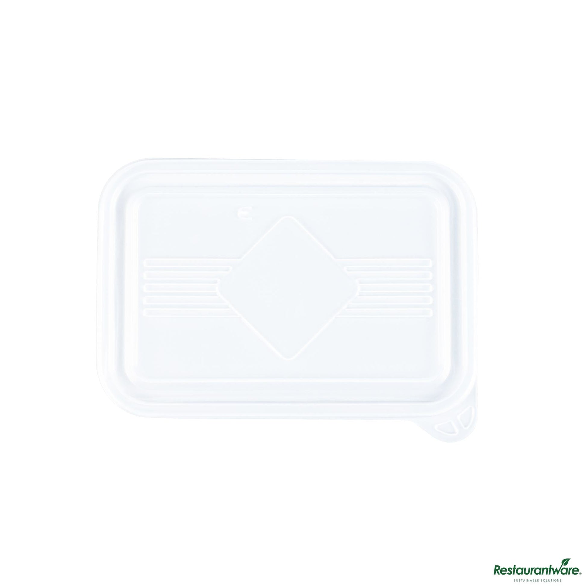 Wholesale Restaurantware Rectangle Clear Plastic Lid - Fits 16, 22, 30 Oz to Go Bo - 7.2" X 4.8" X 0.4"- Bulk