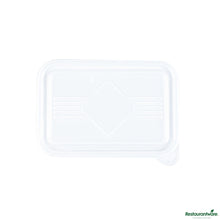 Wholesale Restaurantware Rectangle Clear Plastic Lid - Fits 16, 22, 30 Oz to Go Bo - 7.2" X 4.8" X 0.4"- Bulk