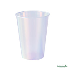 Wholesale Restaurantware 12 Oz Iridescent Plastic Hot / Cold Drinking Cup - 3.5" X 3.5" X 4.5"- Bulk