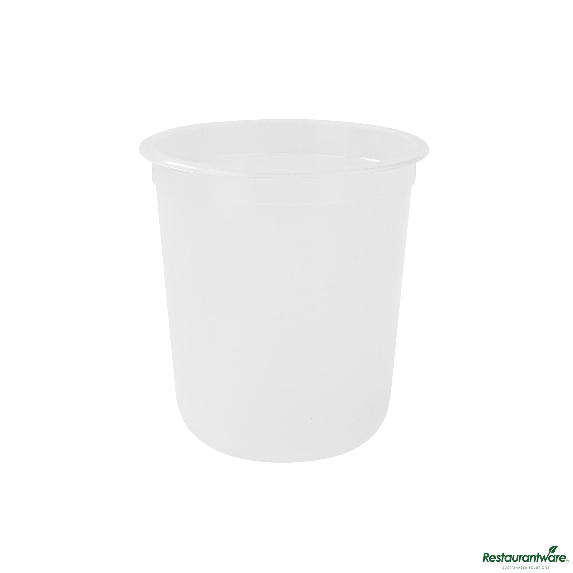 Wholesale Restaurantware 13 Oz U-Shape Frosted Plastic Hot / Cold Drinking Cup - 2.3" X 2.3" X 3.7"- Bulk