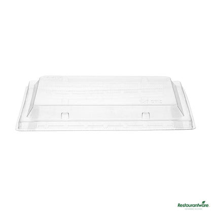 Wholesale Restaurantware Rectangle Clear Plastic Lid - Fits 25 Oz Bento Box - 6.9" X 4.5" X 0.5"- Bulk