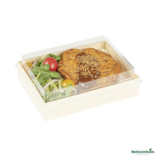 Wholesale Restaurantware Rectangle Clear Plastic Lid - Fits 24 Oz Bento Box - 6.5" X 4.7" X 0.5"- Bulk