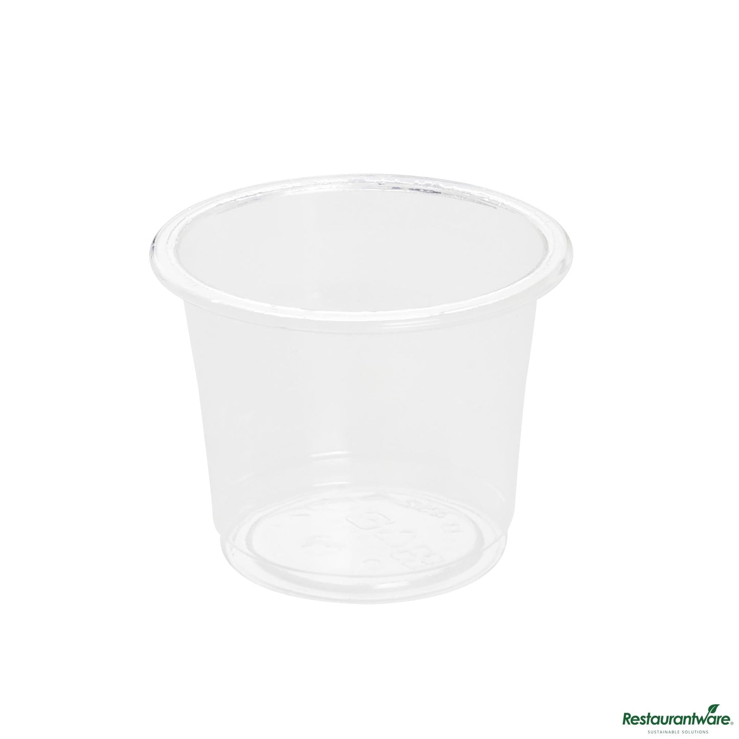 Wholesale Restaurantware 1 Oz Clear Pla Plastic Portion Cup - Compostable - 1.8" X 1.8" X 1.4"- Bulk