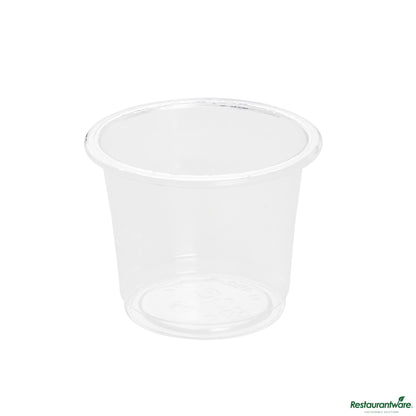 Wholesale Restaurantware 1 Oz Clear Pla Plastic Portion Cup - Compostable - 1.8" X 1.8" X 1.4"- Bulk