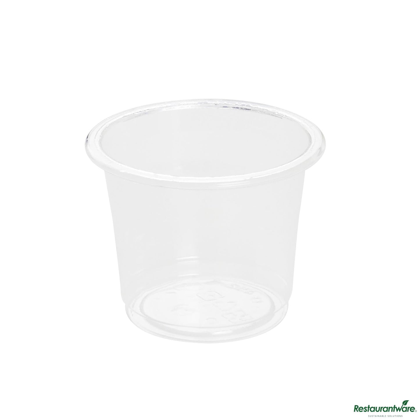 Wholesale Restaurantware 1 Oz Clear Pla Plastic Portion Cup - Compostable - 1.8" X 1.8" X 1.4"- Bulk