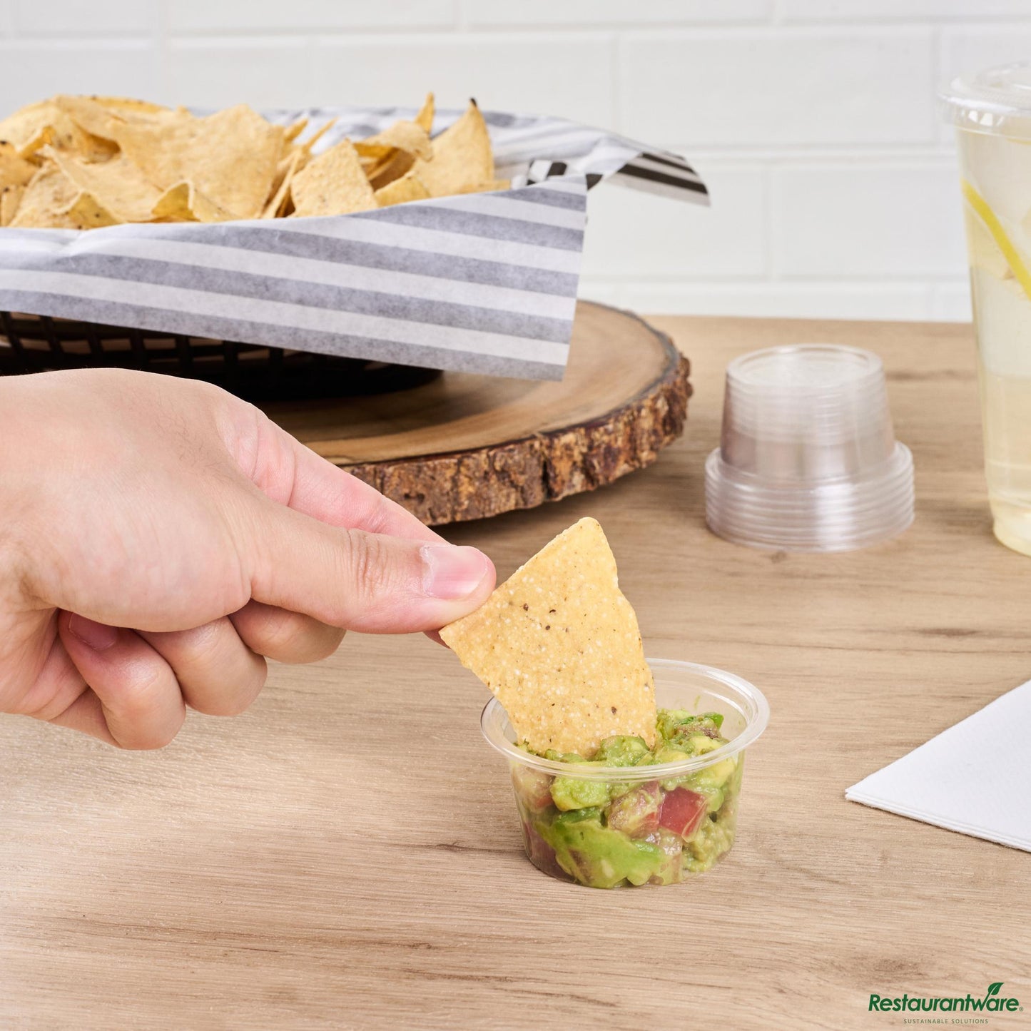 Wholesale Restaurantware 1.5 Oz Clear Pla Plastic Portion Cup - Compostable - 2.4" X 2.4" X 1.1"- Bulk