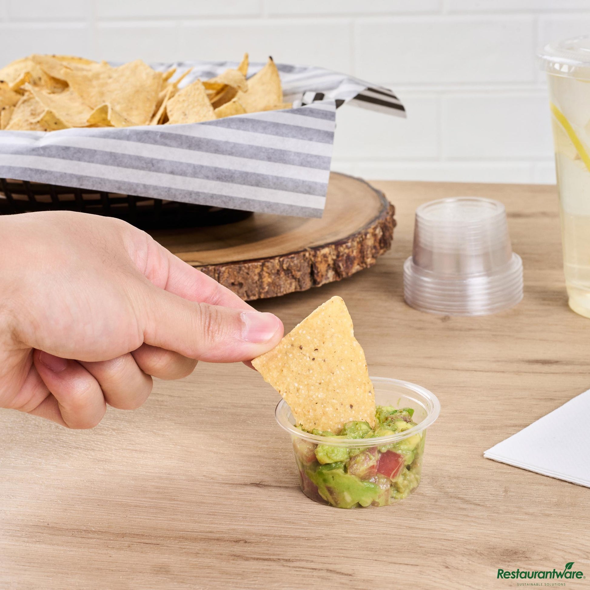Wholesale Restaurantware 1.5 Oz Clear Pla Plastic Portion Cup - Compostable - 2.4" X 2.4" X 1.1"- Bulk