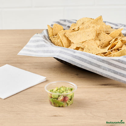Wholesale Restaurantware 2 Oz Clear Pla Plastic Portion Cup - Compostable - 2.4" X 2.4" X 1.1"- Bulk