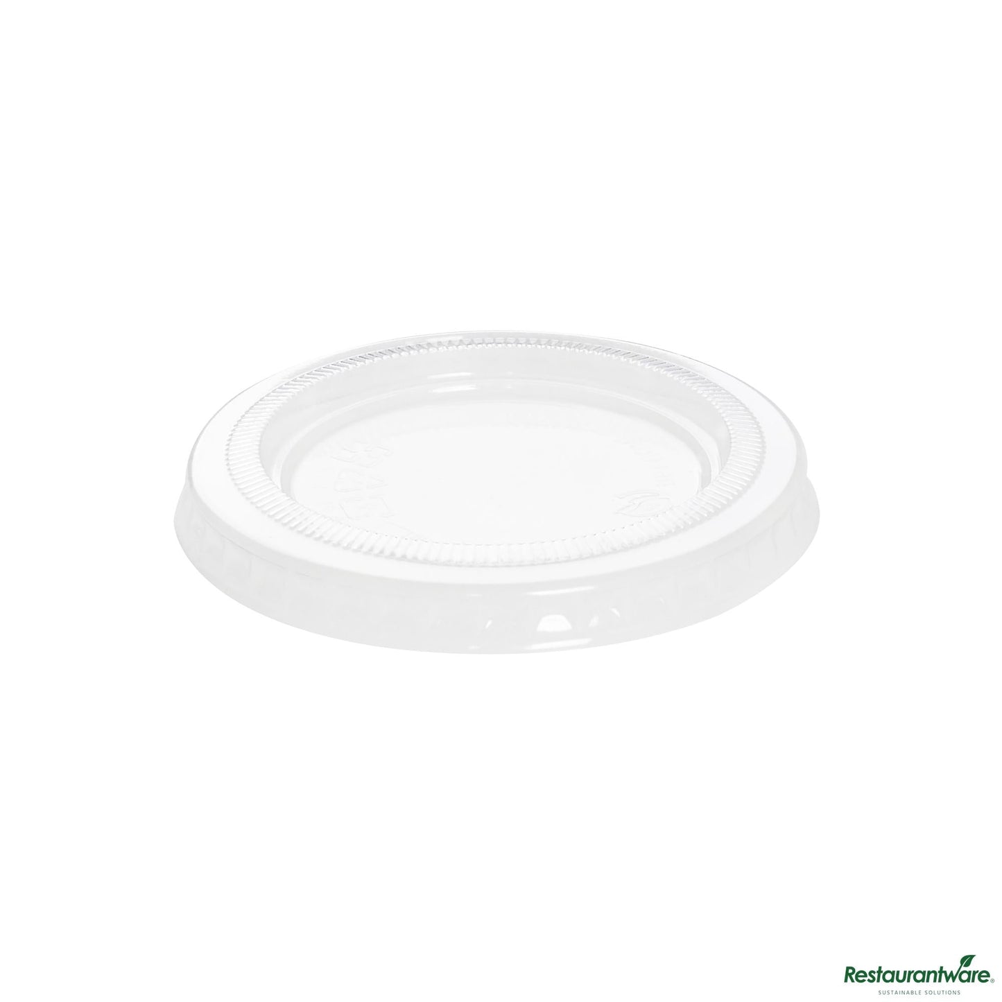 Wholesale Restaurantware Clear Pla Plastic Lid - Fits 2 / 3 Oz Portion Cup, Compostable - 2.6" X 2.6" X 0.4"- Bulk