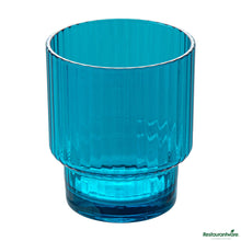 Wholesale Restaurantware 11 Oz Blue San Plastic Tumbler - Stackable - 3.2" X 3.2" X 3.7"- Bulk
