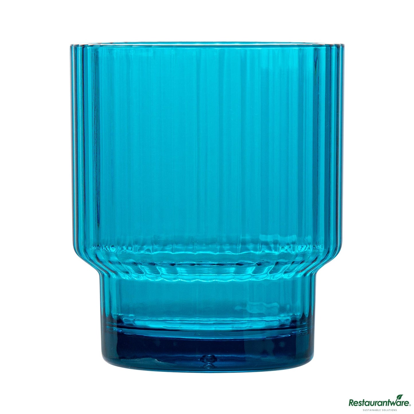 Wholesale Restaurantware 11 Oz Blue San Plastic Tumbler - Stackable - 3.2" X 3.2" X 3.7"- Bulk