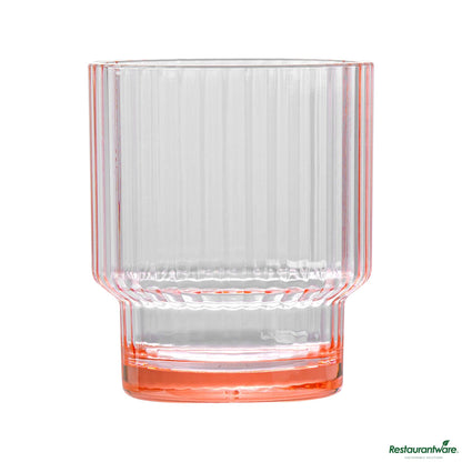 Wholesale Restaurantware 11 Oz Pink San Plastic Tumbler - Stackable - 3.2" X 3.2" X 3.7"- Bulk