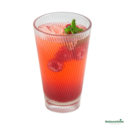 Wholesale Restaurantware 14 Oz Clear San Plastic Tumbler - 3.4" X 3.4" X 5.4"- Bulk