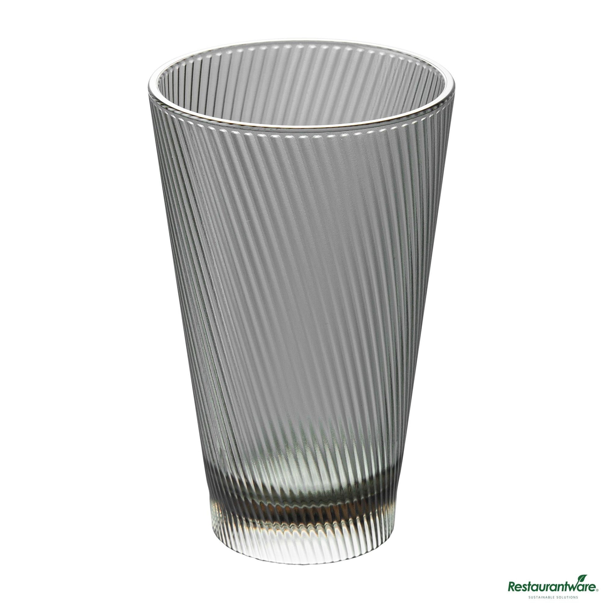 Wholesale Restaurantware 14 Oz Gray San Plastic Tumbler - 3.4" X 3.4" X 5.4"- Bulk