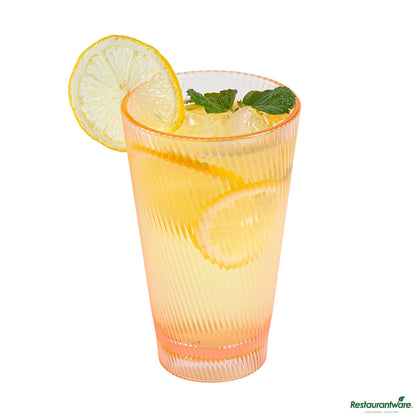 Wholesale Restaurantware 14 Oz Pink San Plastic Tumbler - 3.4" X 3.4" X 5.4"- Bulk