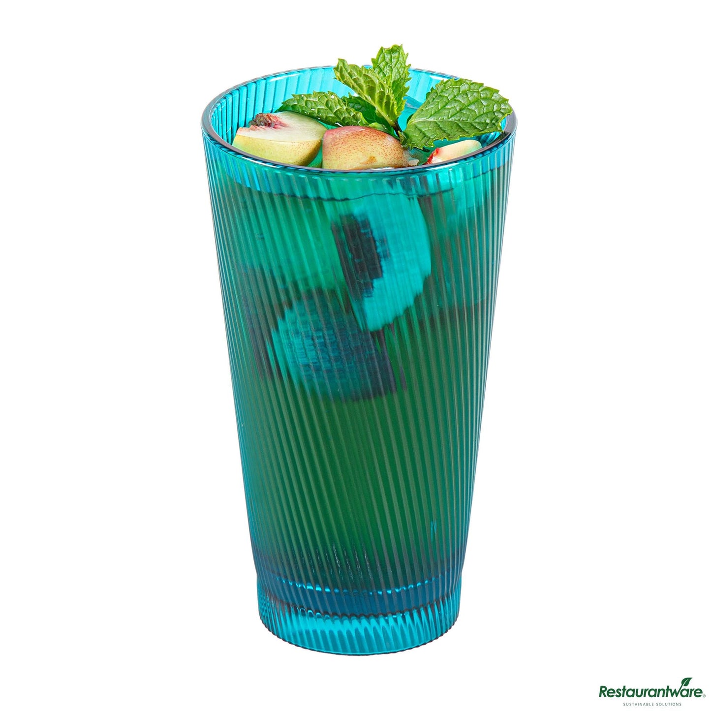 Wholesale Restaurantware 16 Oz Blue San Plastic Tumbler - 3.4" X 3.4" X 5.9"- Bulk