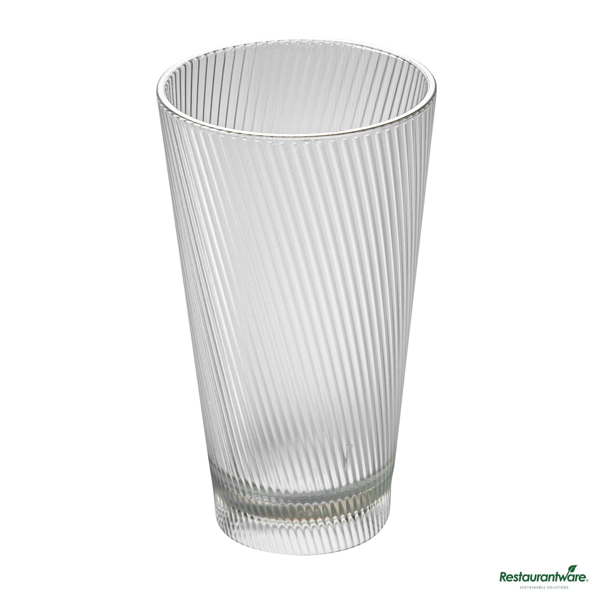 Wholesale Restaurantware 16 Oz Clear San Plastic Tumbler - 3.4" X 3.4" X 5.9"- Bulk