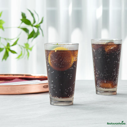 Wholesale Restaurantware 16 Oz Clear San Plastic Tumbler - 3.4" X 3.4" X 5.9"- Bulk