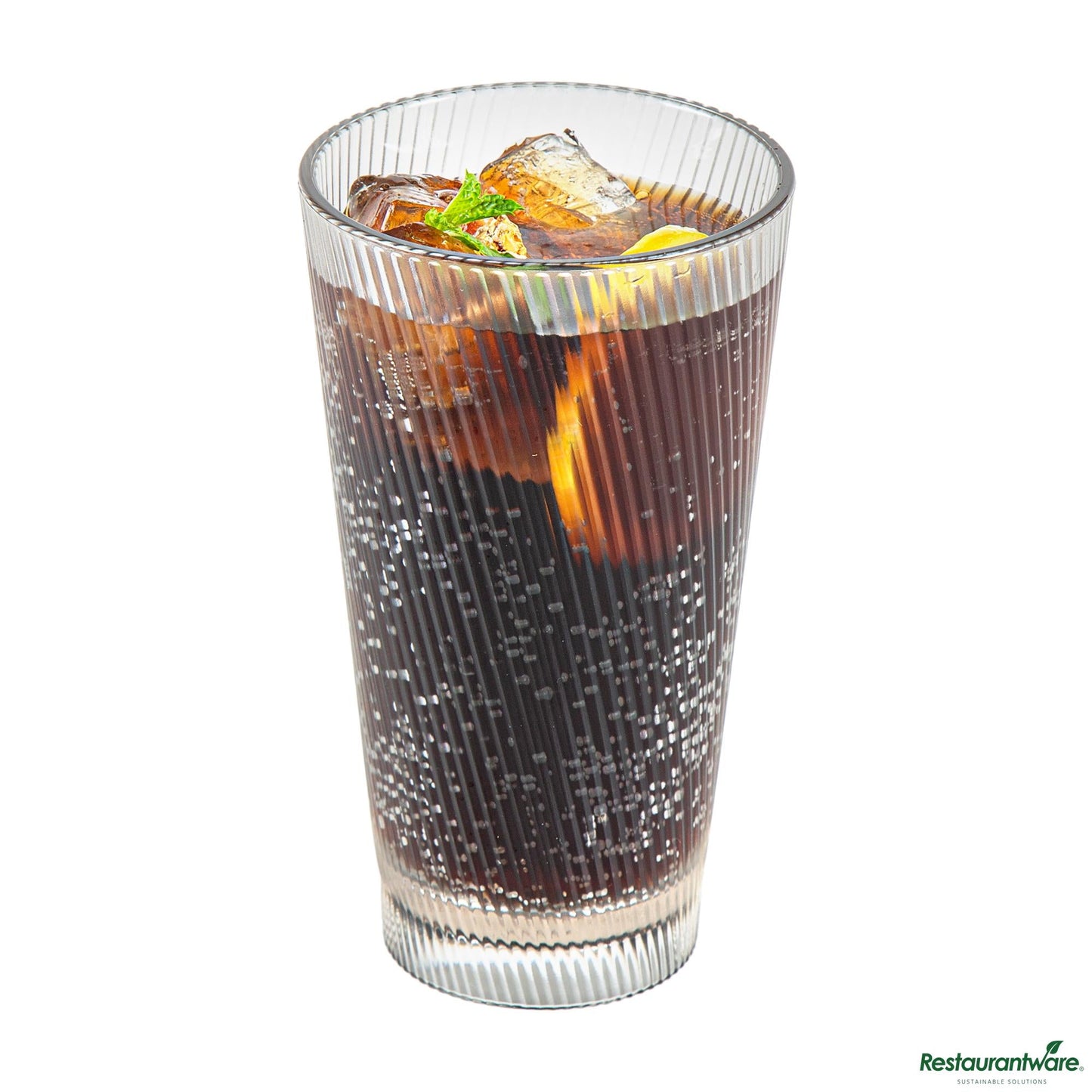Wholesale Restaurantware 16 Oz Clear San Plastic Tumbler - 3.4" X 3.4" X 5.9"- Bulk