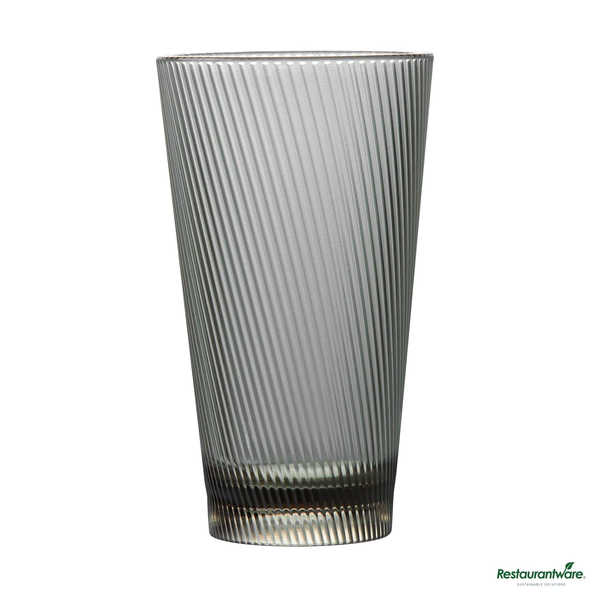 Wholesale Restaurantware 16 Oz Gray San Plastic Tumbler - 3.4" X 3.4" X 5.9"- Bulk