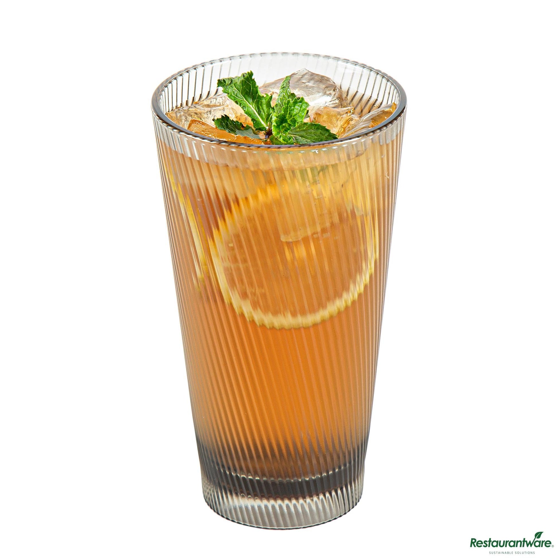 Wholesale Restaurantware 16 Oz Gray San Plastic Tumbler - 3.4" X 3.4" X 5.9"- Bulk