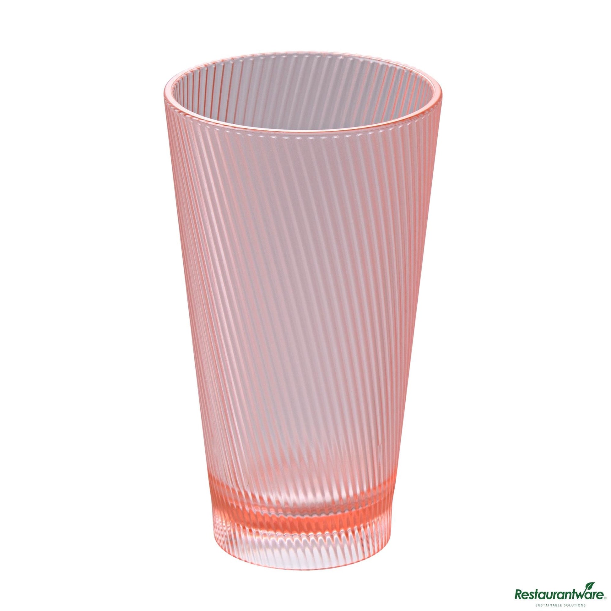 Wholesale Restaurantware 16 Oz Pink San Plastic Tumbler - 3.4" X 3.4" X 5.9"- Bulk