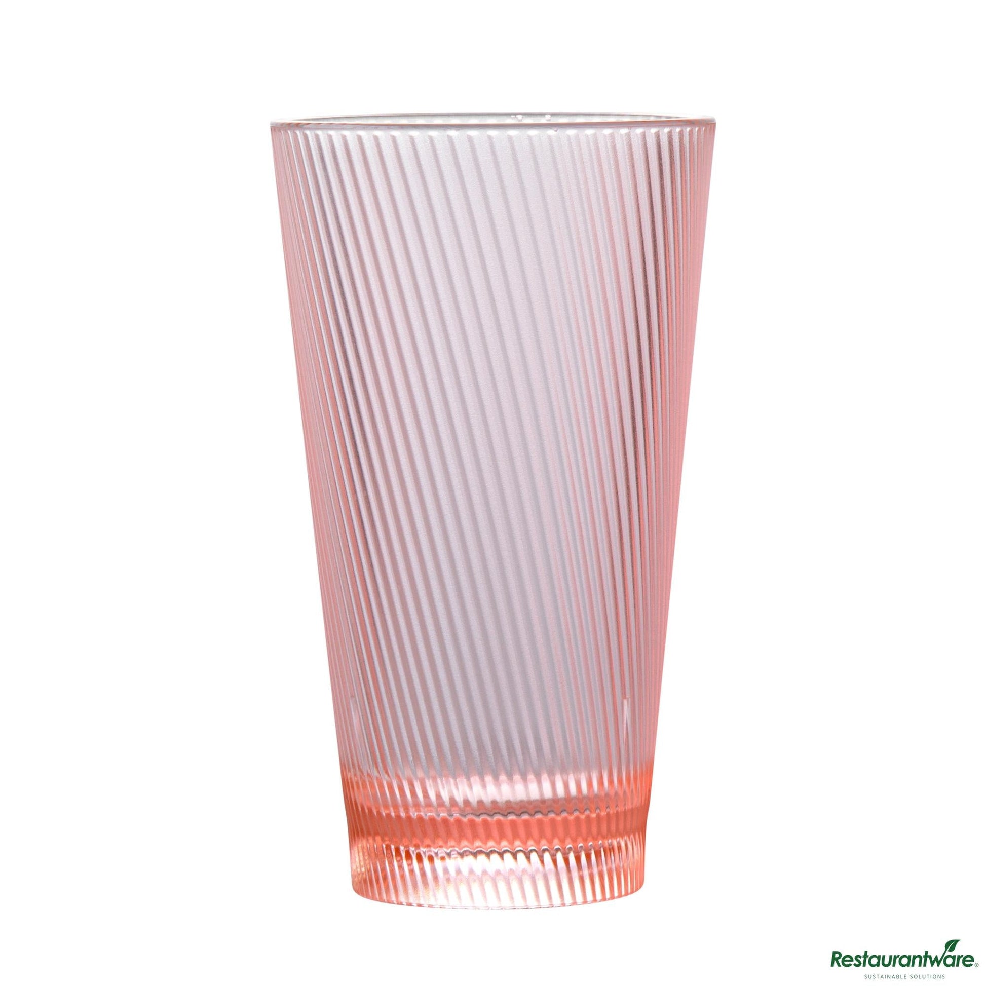 Wholesale Restaurantware 16 Oz Pink San Plastic Tumbler - 3.4" X 3.4" X 5.9"- Bulk