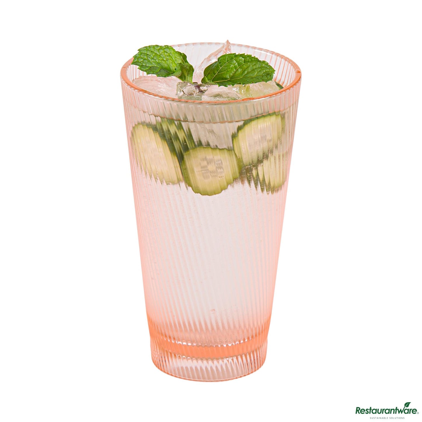 Wholesale Restaurantware 16 Oz Pink San Plastic Tumbler - 3.4" X 3.4" X 5.9"- Bulk