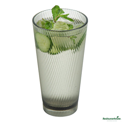 Wholesale Restaurantware 20 Oz Gray San Plastic Tumbler - 3.6" X 3.6" X 6.7"- Bulk