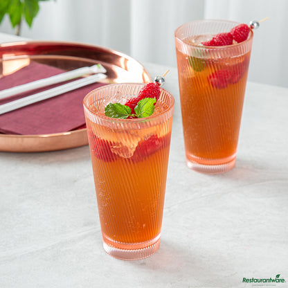 Wholesale Restaurantware 20 Oz Pink San Plastic Tumbler - 3.6" X 3.6" X 6.7"- Bulk