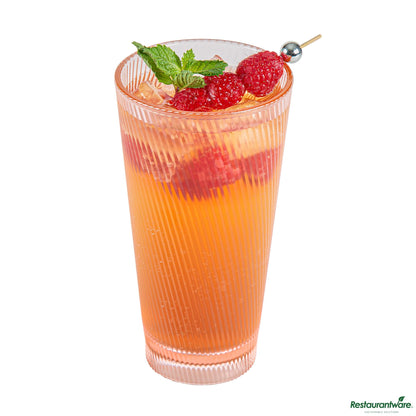Wholesale Restaurantware 20 Oz Pink San Plastic Tumbler - 3.6" X 3.6" X 6.7"- Bulk