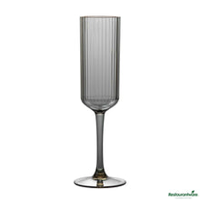 Wholesale Restaurantware 6 Oz Gray San Plastic Champagne Flute - 2.6" X 2.6" X 8.2"- Bulk