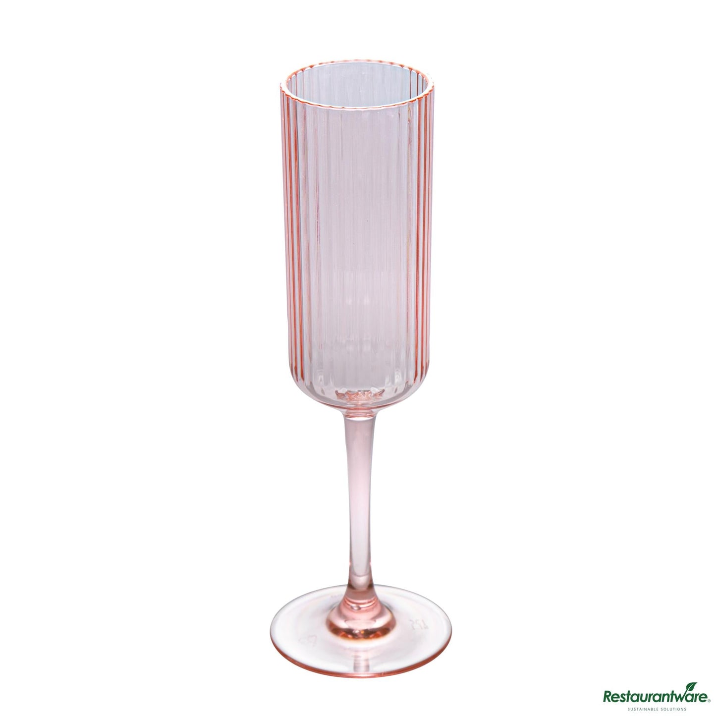 Wholesale Restaurantware 6 Oz Pink San Plastic Champagne Flute - 2.6" X 2.6" X 8.2"- Bulk