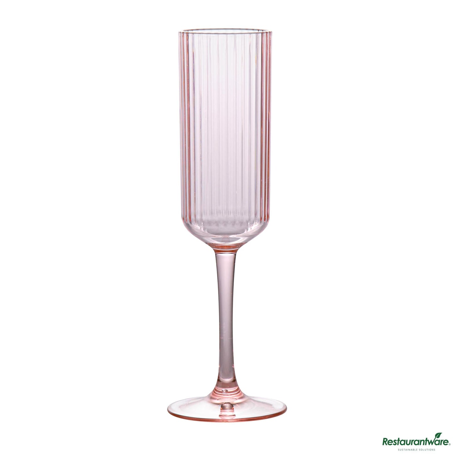 Wholesale Restaurantware 6 Oz Pink San Plastic Champagne Flute - 2.6" X 2.6" X 8.2"- Bulk