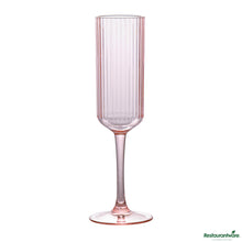 Wholesale Restaurantware 6 Oz Pink San Plastic Champagne Flute - 2.6" X 2.6" X 8.2"- Bulk