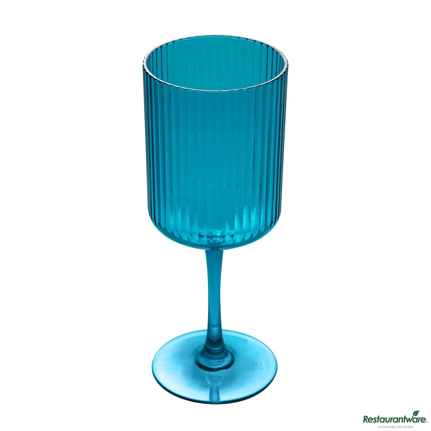 Wholesale Restaurantware 12 Oz Blue San Plastic Wine Glass - 3" X 3" X 7.7"- Bulk