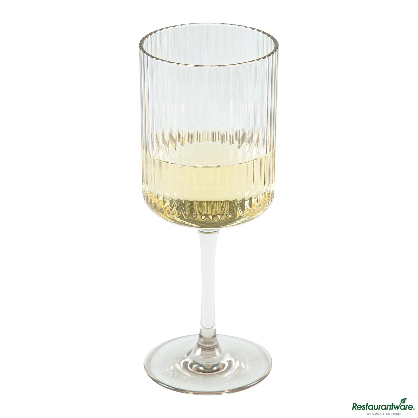 Wholesale Restaurantware 12 Oz Clear San Plastic Wine Glass - 3" X 3" X 7.7"- Bulk