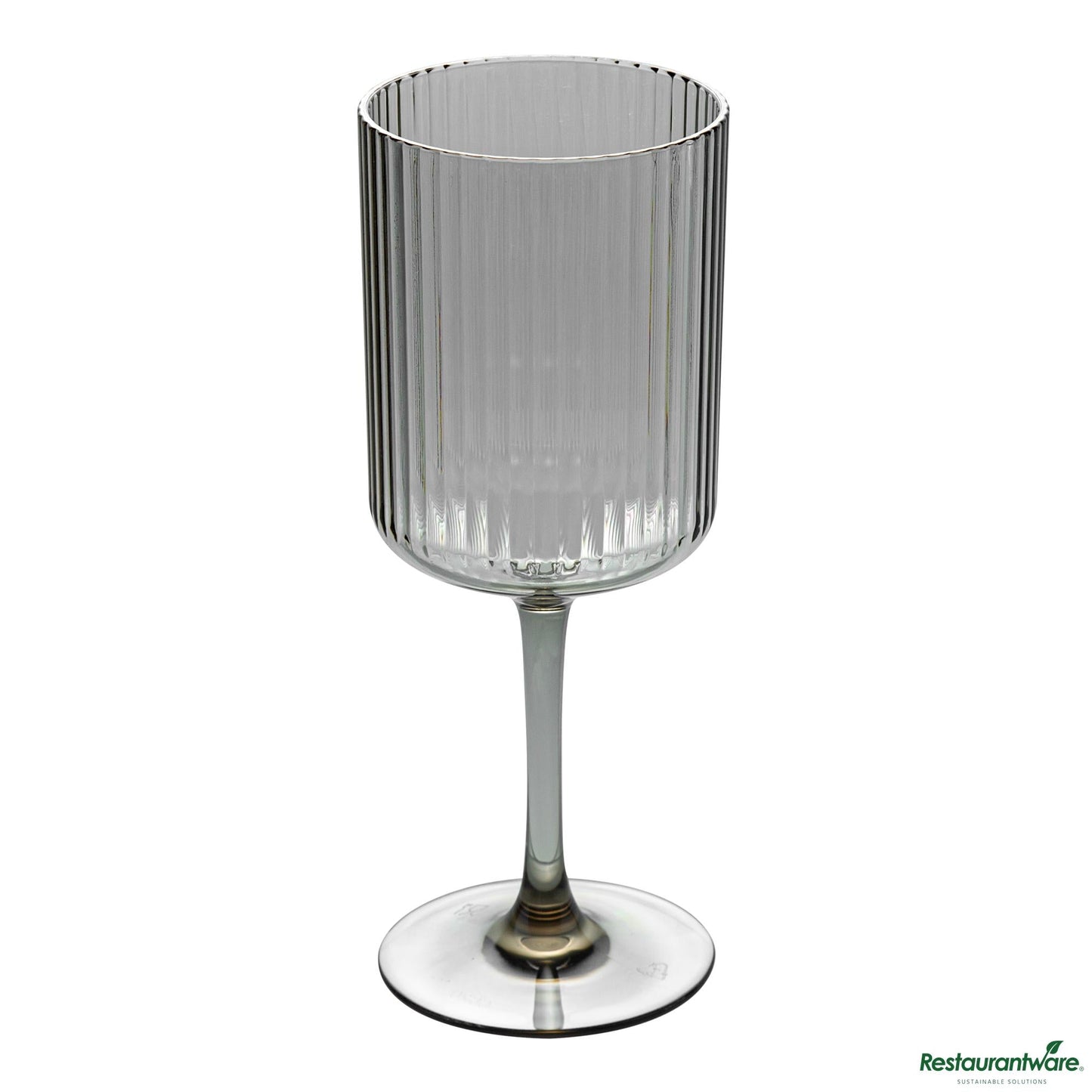 Wholesale Restaurantware 12 Oz Gray San Plastic Wine Glass - 3" X 3" X 7.7"- Bulk