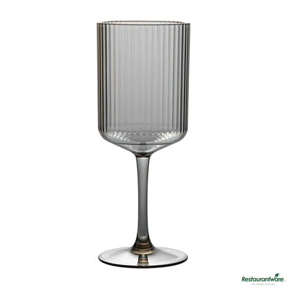 Wholesale Restaurantware 12 Oz Gray San Plastic Wine Glass - 3" X 3" X 7.7"- Bulk
