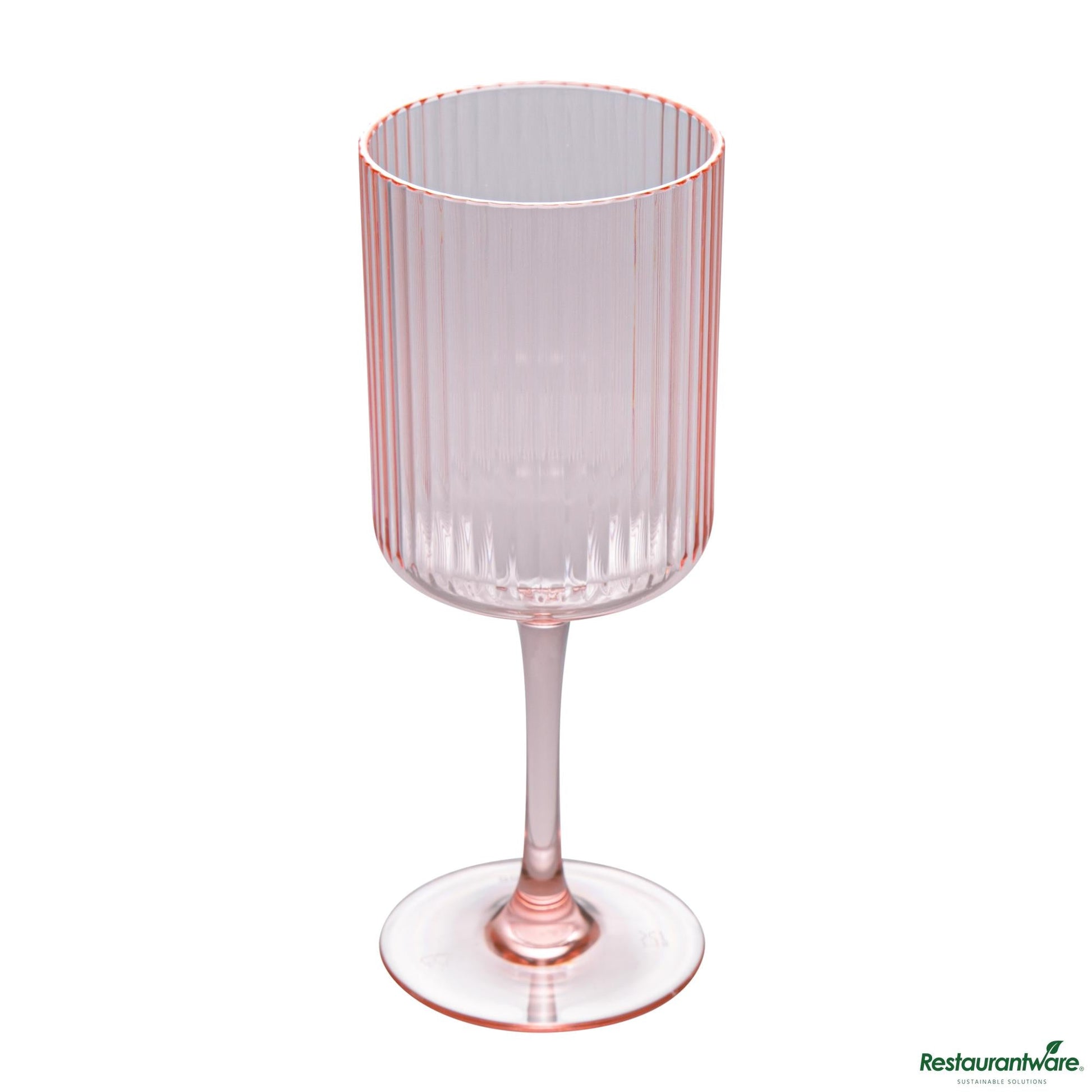 Wholesale Restaurantware 12 Oz Pink San Plastic Wine Glass - 3" X 3" X 7.7"- Bulk