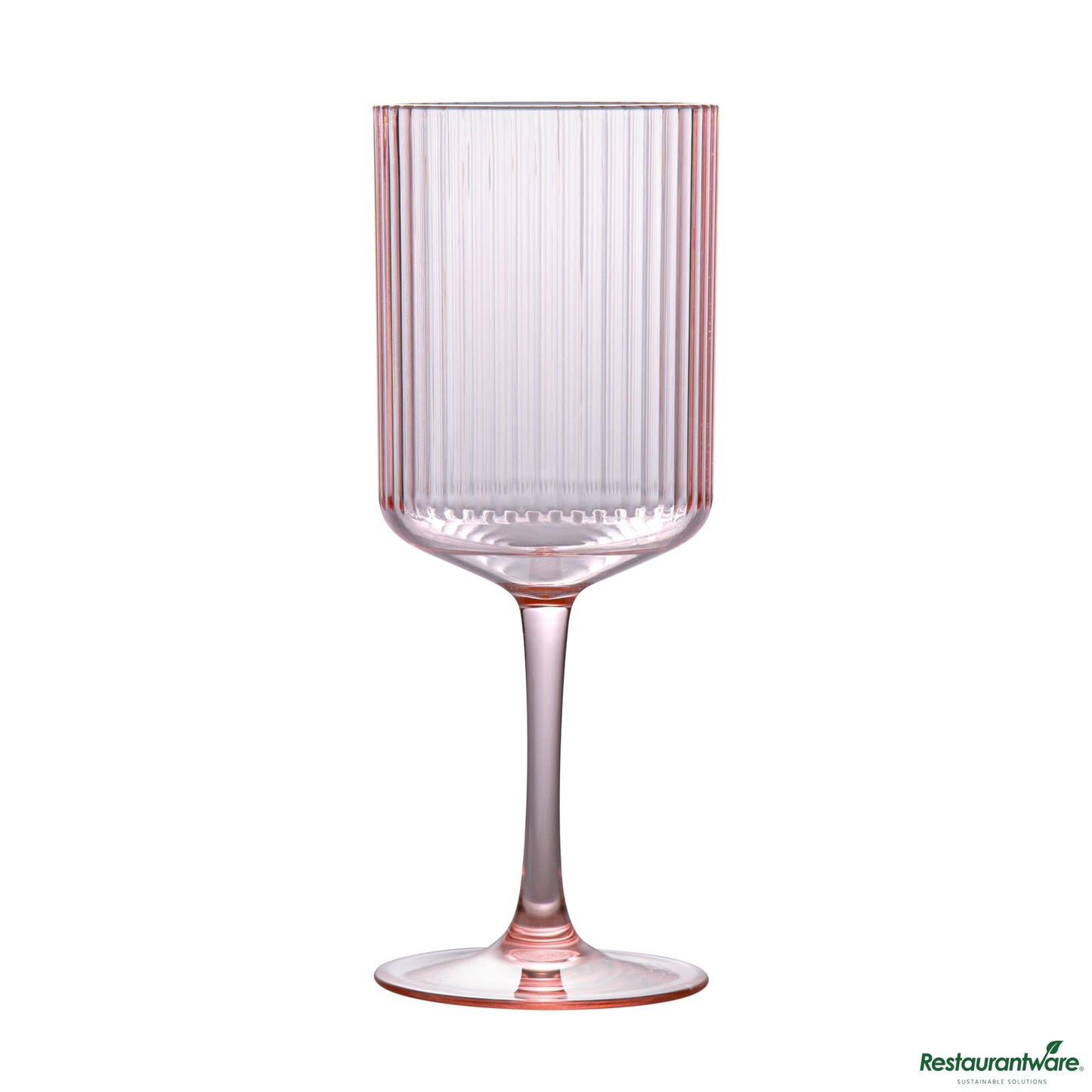 Wholesale Restaurantware 12 Oz Pink San Plastic Wine Glass - 3" X 3" X 7.7"- Bulk