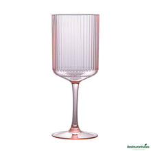 Wholesale Restaurantware 12 Oz Pink San Plastic Wine Glass - 3" X 3" X 7.7"- Bulk