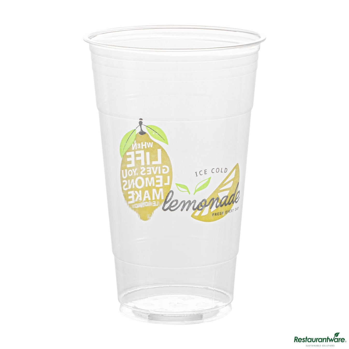 Wholesale Restaurantware 24 Oz Clear Pet Lemonade Cup - 3.9" X 3.9" X 6.1"- Bulk