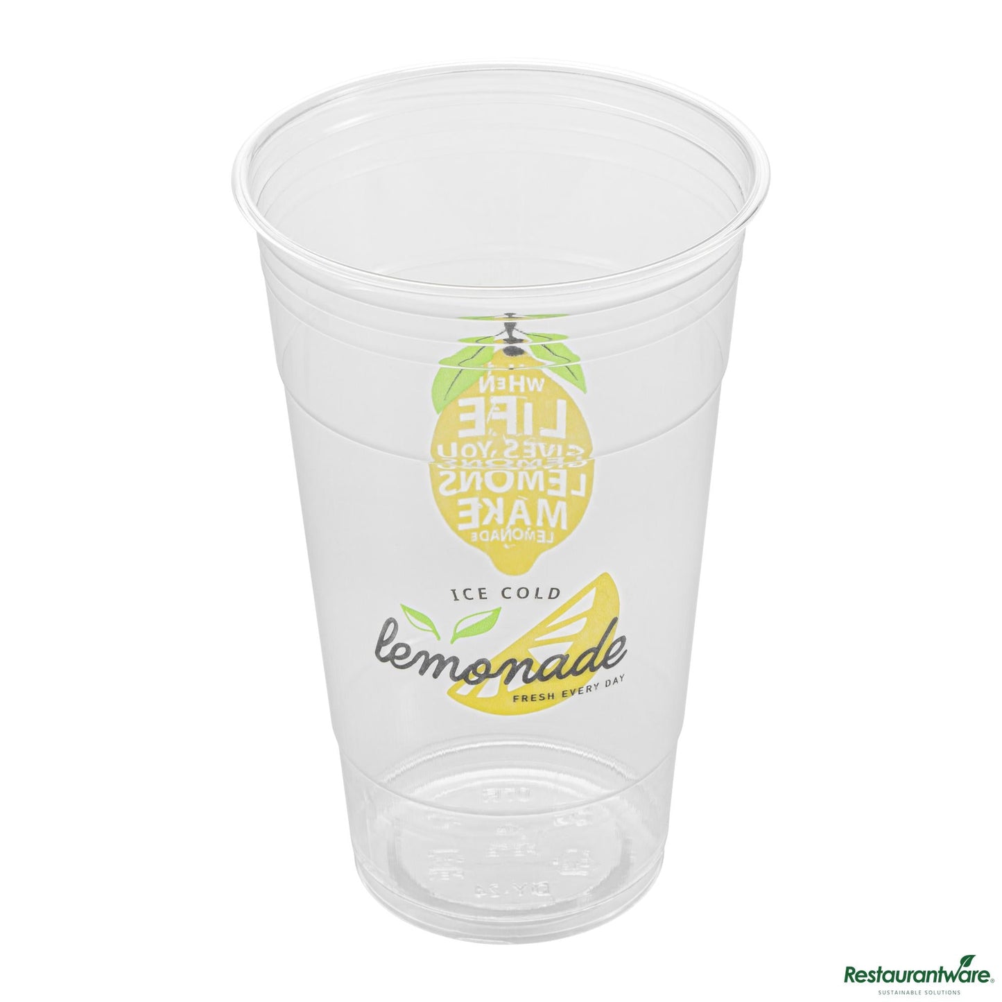 Wholesale Restaurantware 24 Oz Clear Pet Lemonade Cup - 3.9" X 3.9" X 6.1"- Bulk